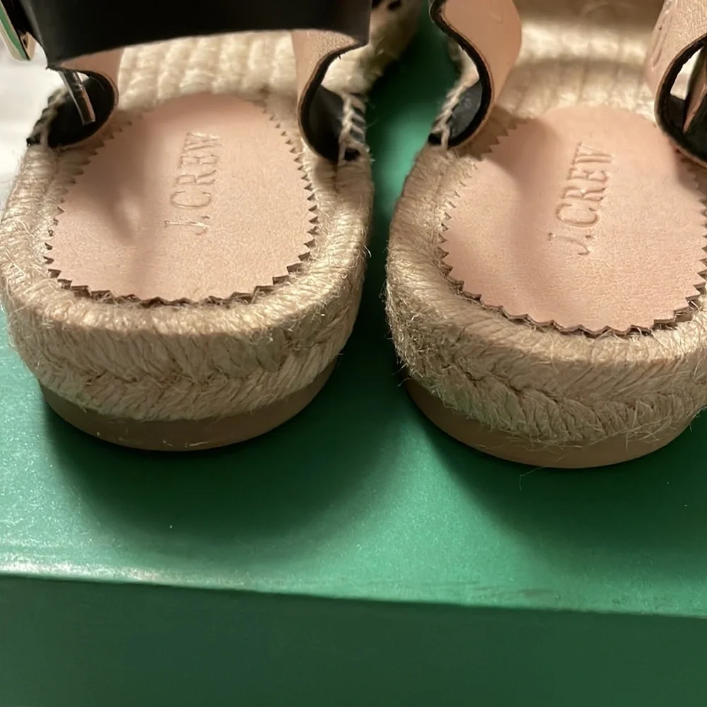 J.Crew Made-in-Spain ankle-strap espadrilles in leather BT392